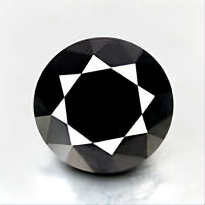 1.40ct Round Cut Natural Black Diamond Carbonado